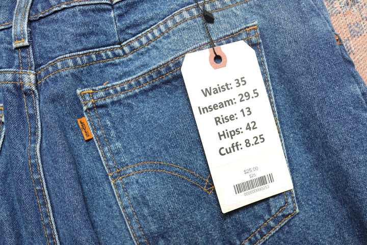 Levi's Orange Tab Vintage Whiskered Jeans 90s 35/29.5