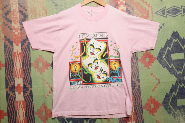 New Orleans Night Life Vintage T Shirt Large 80s