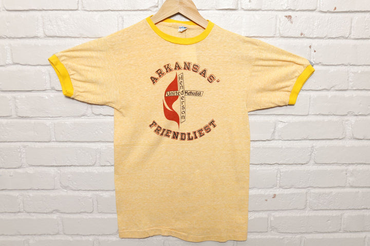 Champion Blue Bar Arkansas Church Vintage T Shirt Medium 70s