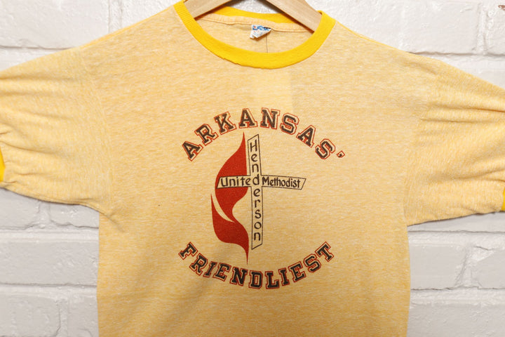 Champion Blue Bar Arkansas Church Vintage T Shirt Medium 70s