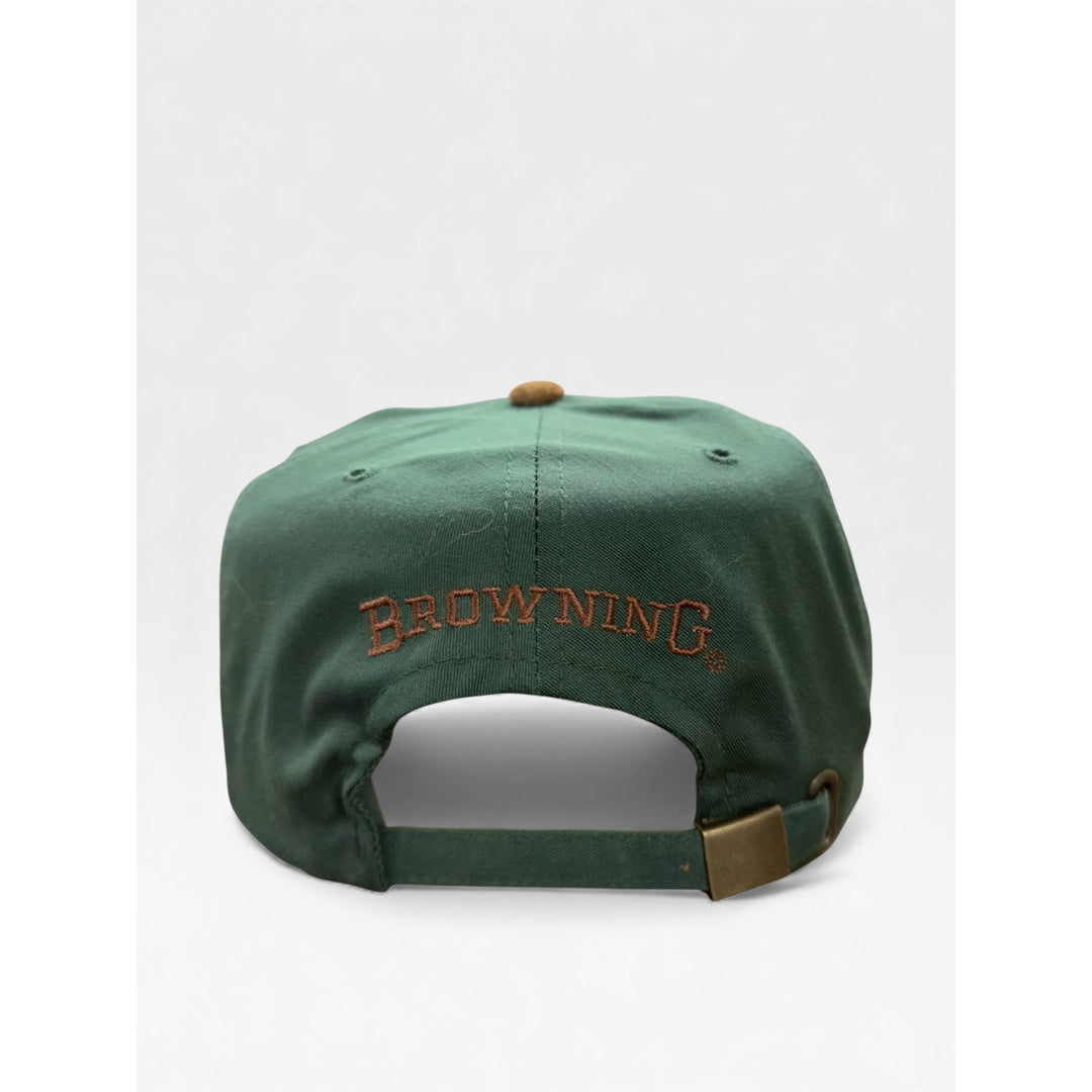 Vintage Browning 90s Suede Brim Strap Back Hat