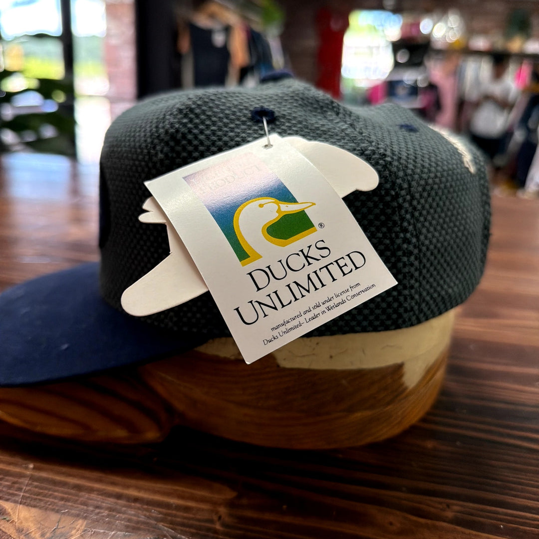 Vintage Ducks Unlimited Gray Mesh Strap Back Hat