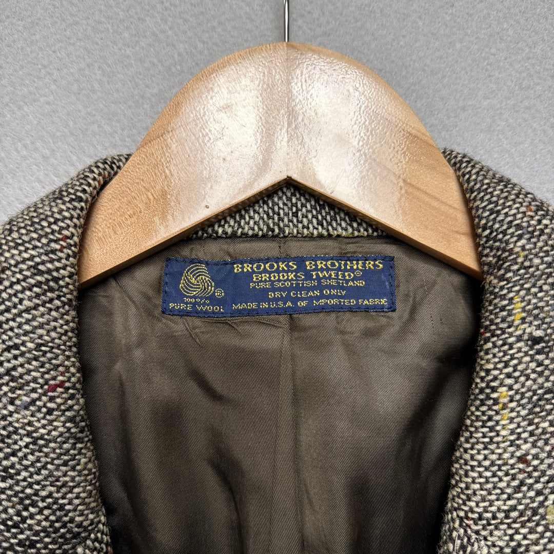 Vintage Brooks Brothers Speckled Tweed Blazer Size XL