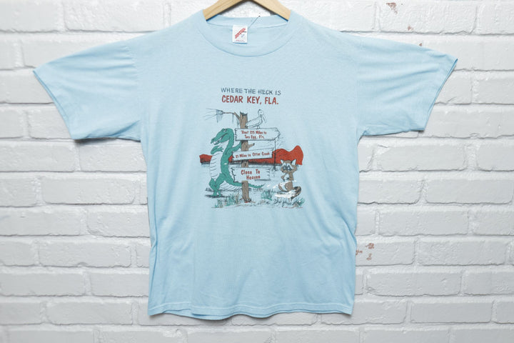 Cedar Key Florida Vintage Gator T Shirt Large 90s
