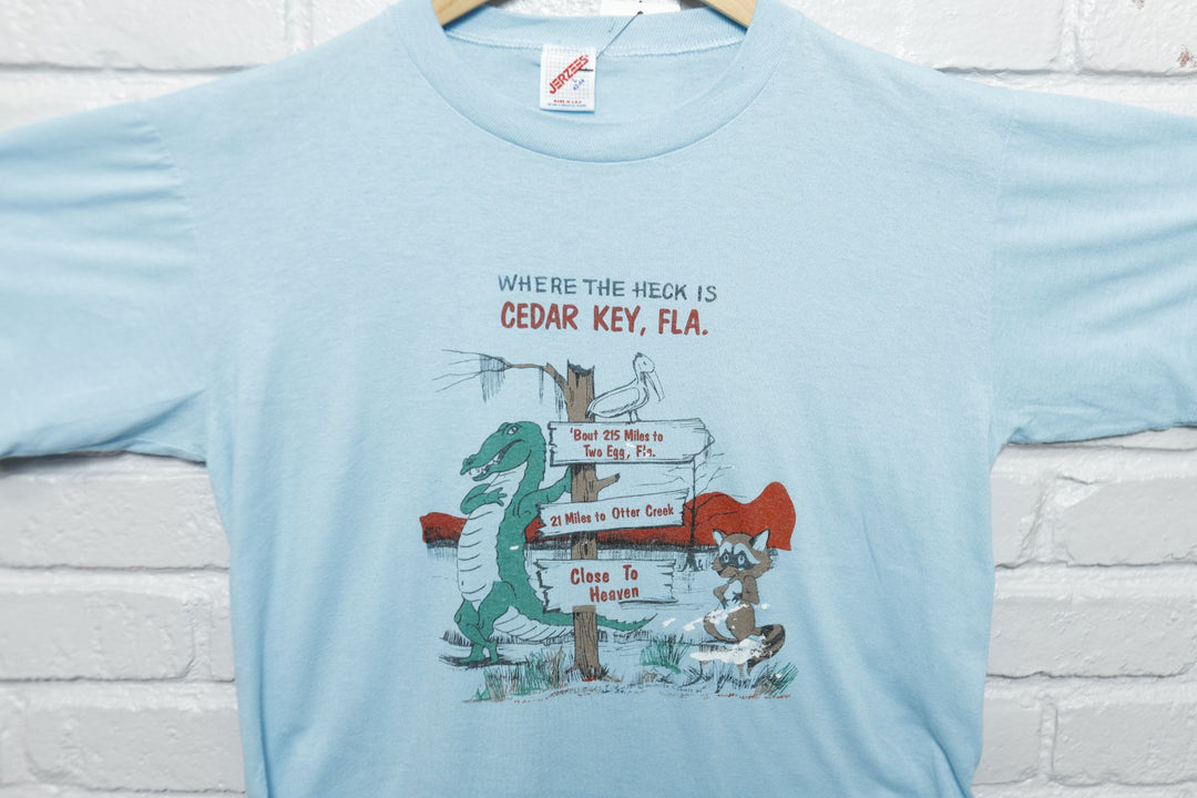 Cedar Key Florida Vintage Gator T Shirt Large 90s