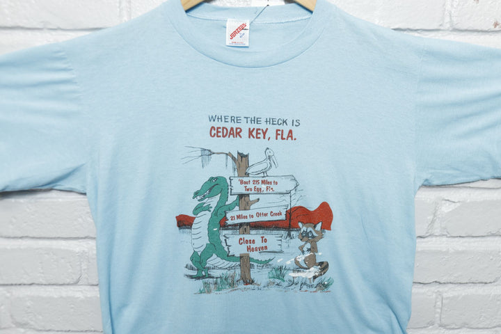 Cedar Key Florida Vintage Gator T Shirt Large 90s