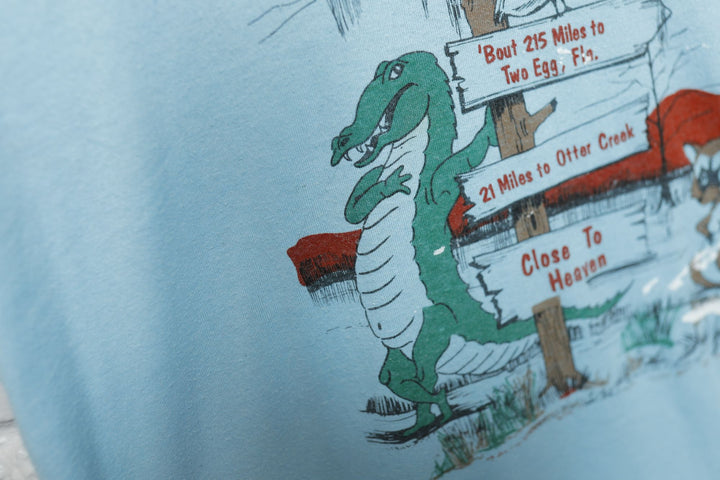 Cedar Key Florida Vintage Gator T Shirt Large 90s