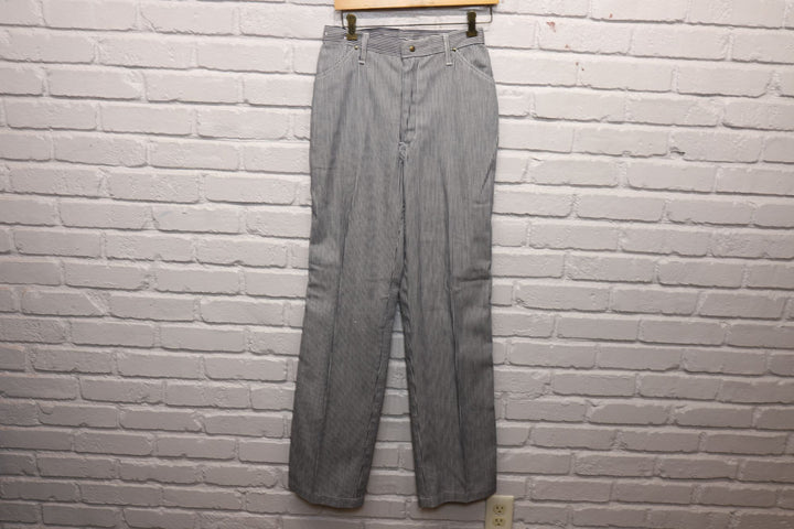 70s ely glad rags hickory stripe pants size 28/34