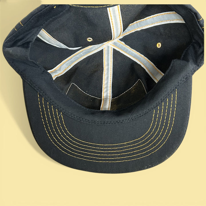 Vintage 80s K Products Black and Yellow Snapback Hat