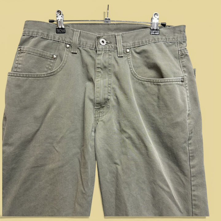 Vintage 90s Levi's Dry Goods Green Baggy Pants Size 33