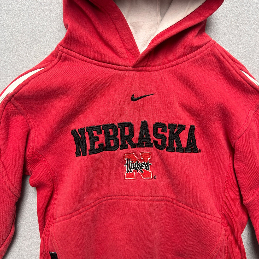 Vintage Kids Nike Nebraska Hoodie Size 6