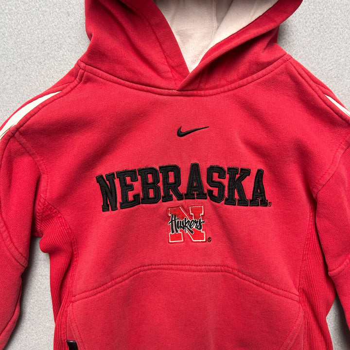 Vintage Kids Nike Nebraska Hoodie Size 6
