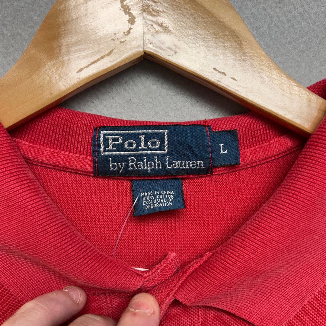 Polo Ralph Lauren Red Polo Shirt Size Large