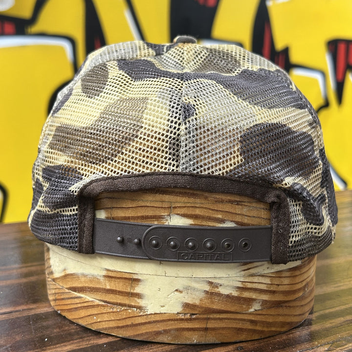 US Seal Vintage Camo Snapback Trucker Hat 80s