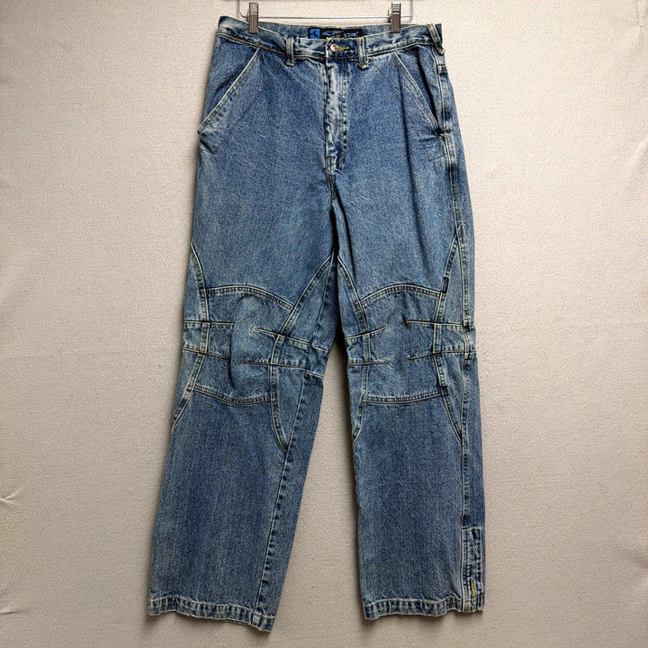 Vintage Fiend Denim Jeans Y2K Wide Leg Size 32x30