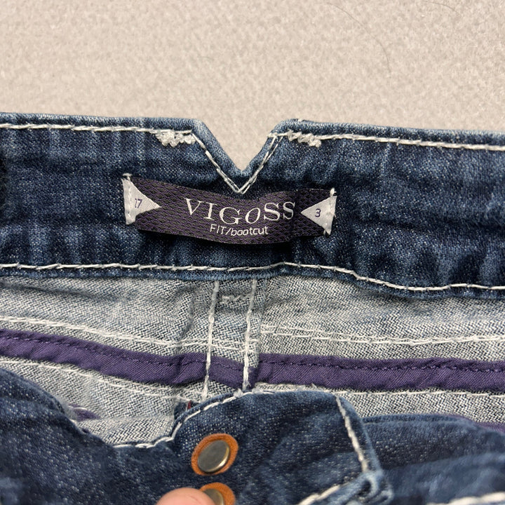 Vigoss Contrast Stitch Bootcut Y2K Style Jeans Size 30x30
