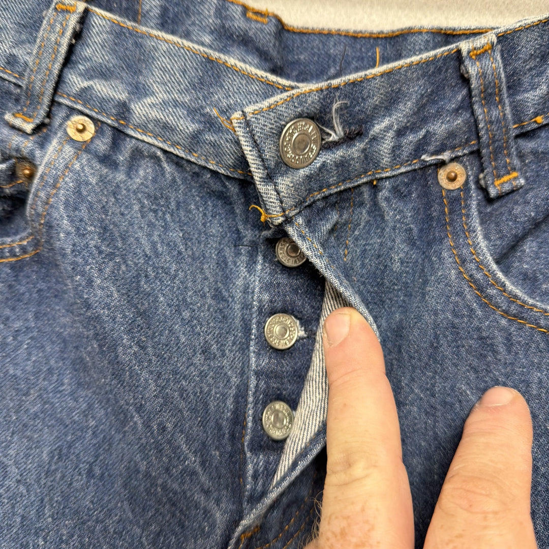 Vintage Levi's 701 Student 1980s Button Fly 501 Jeans Size 24