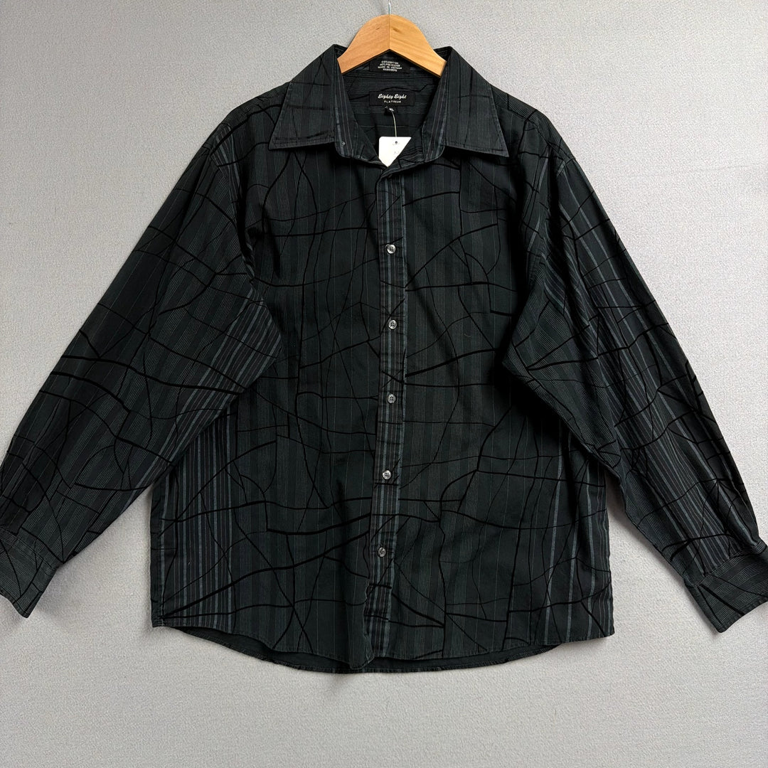 Vintage Eighty Eight Platinum Y2K Button Down Shirt size XL