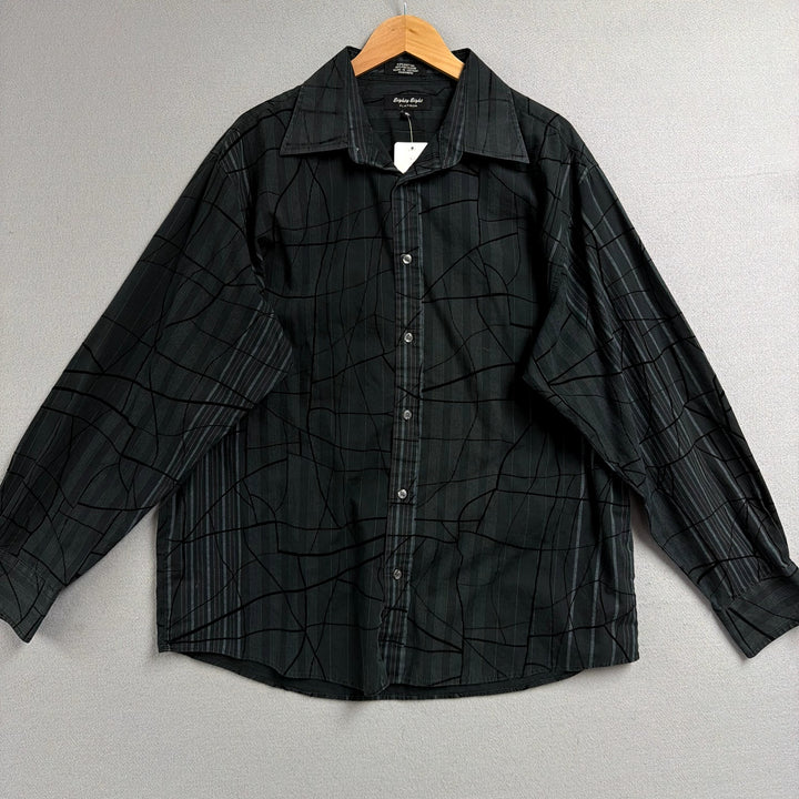 Vintage Eighty Eight Platinum Y2K Button Down Shirt size XL