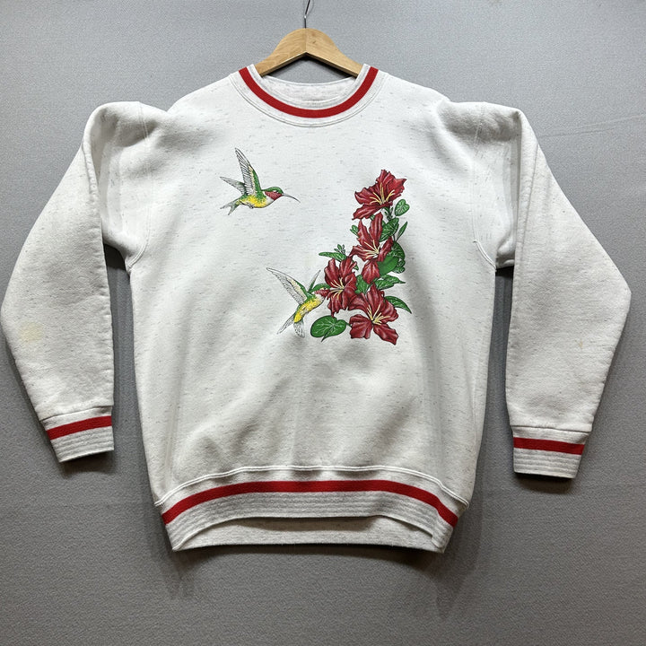 Vintage Hummingbird Sweatshirt Size Large