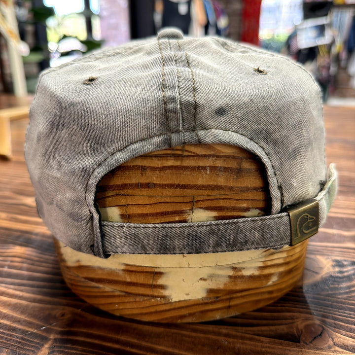 Vintage Distressed Ducks Unlimited Camo Strap Back Hat