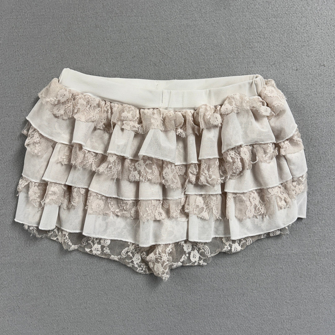 Women's Ruffled Lace Shorts Size Medium