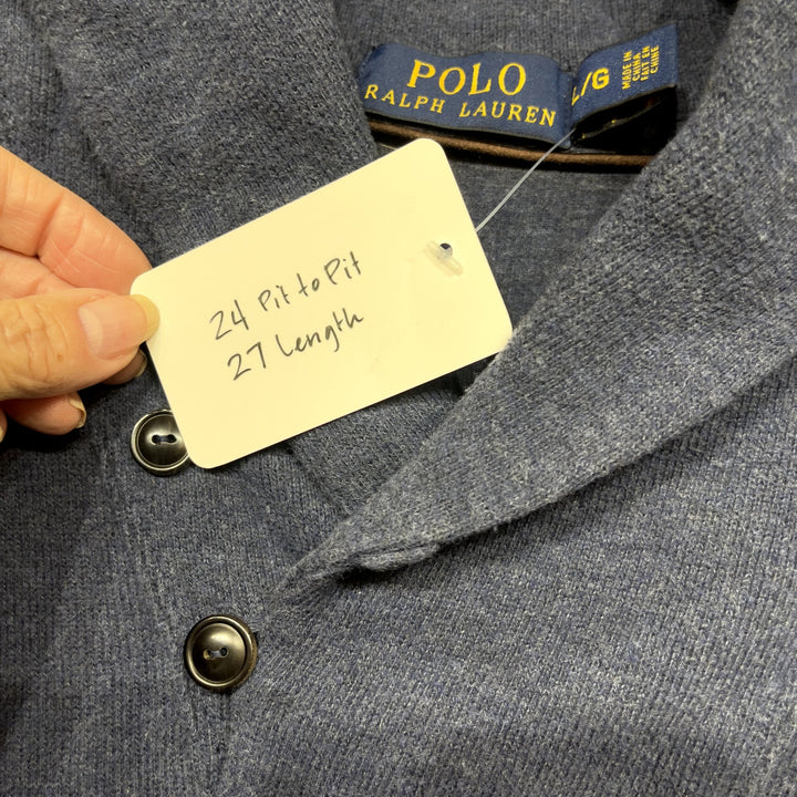 Polo Ralph Lauren Shawl Collar Sweater Size Large