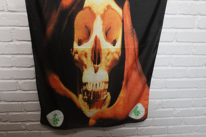 90s public enemy skull cloth banner flag