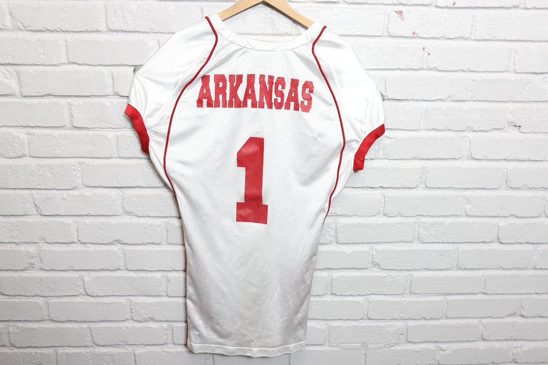 2000s university of arkansas rawlings football jersey size large