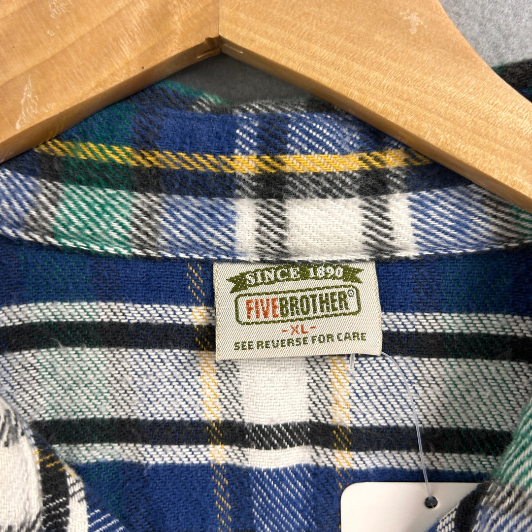 Vintage Fivebrother Flannel Shirt Size XL
