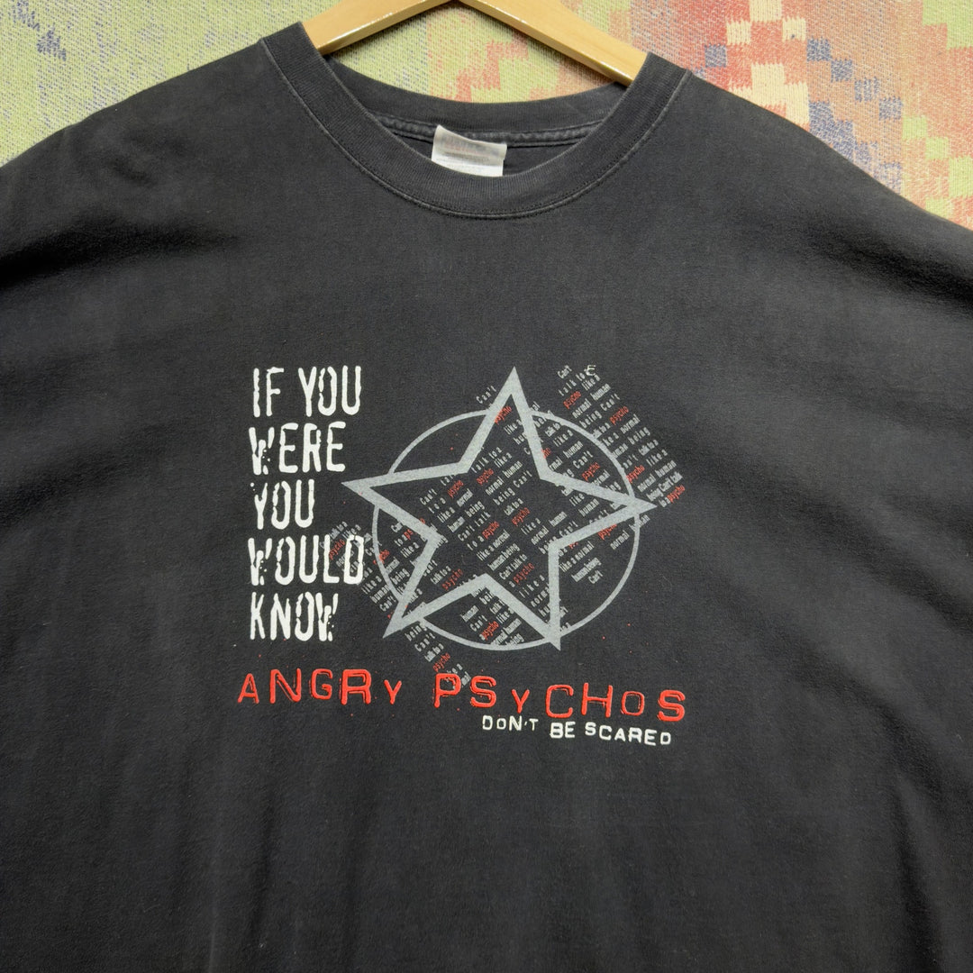 Angry psychos Vintage T Shirt Size XXXXL 2000s