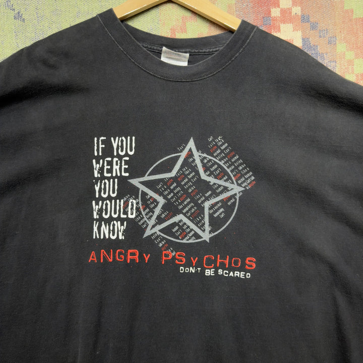 Angry psychos Vintage T Shirt Size XXXXL 2000s