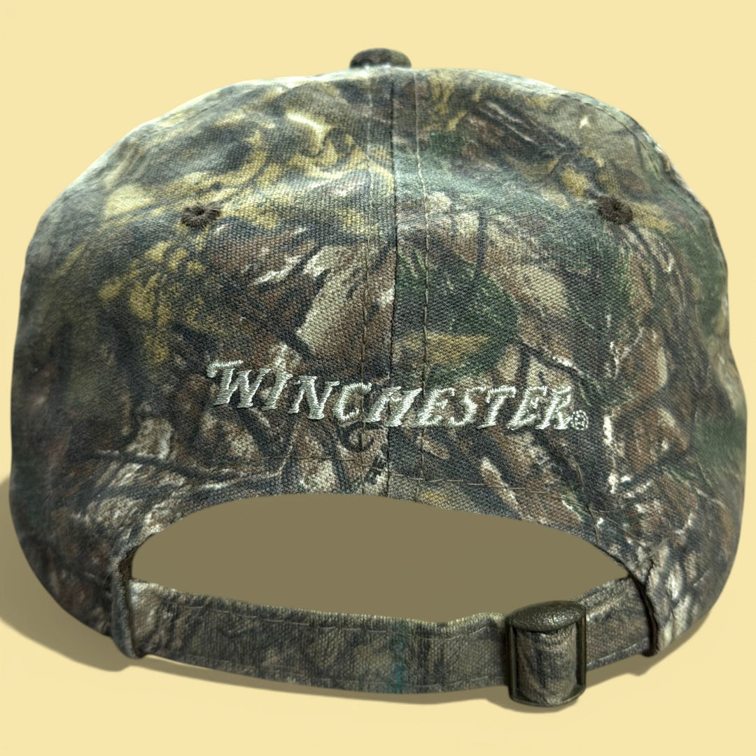 Vintage 2000s Winchester Camo Strapback Hat