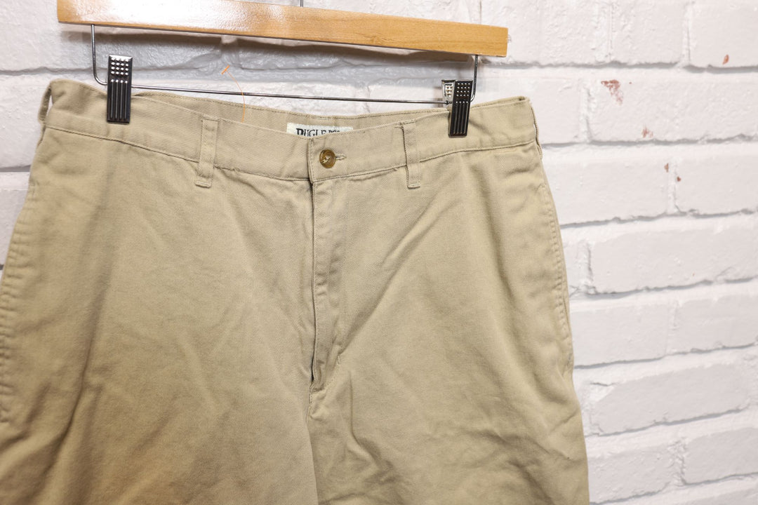 90s bugle boy tan shorts size 32/10.5