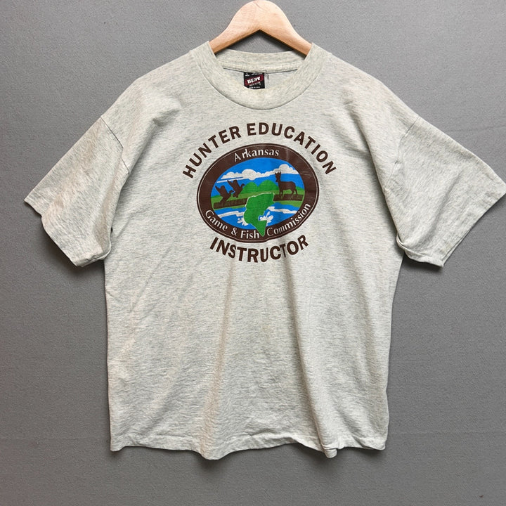 Vintage 90s Arkansas Game & Fish Hunter Education Instructor Shirt Size Large