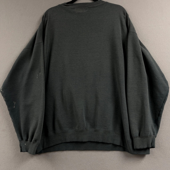 Vintage 90's Big Dog Embroidered Green Sweatshirt Size 3XL