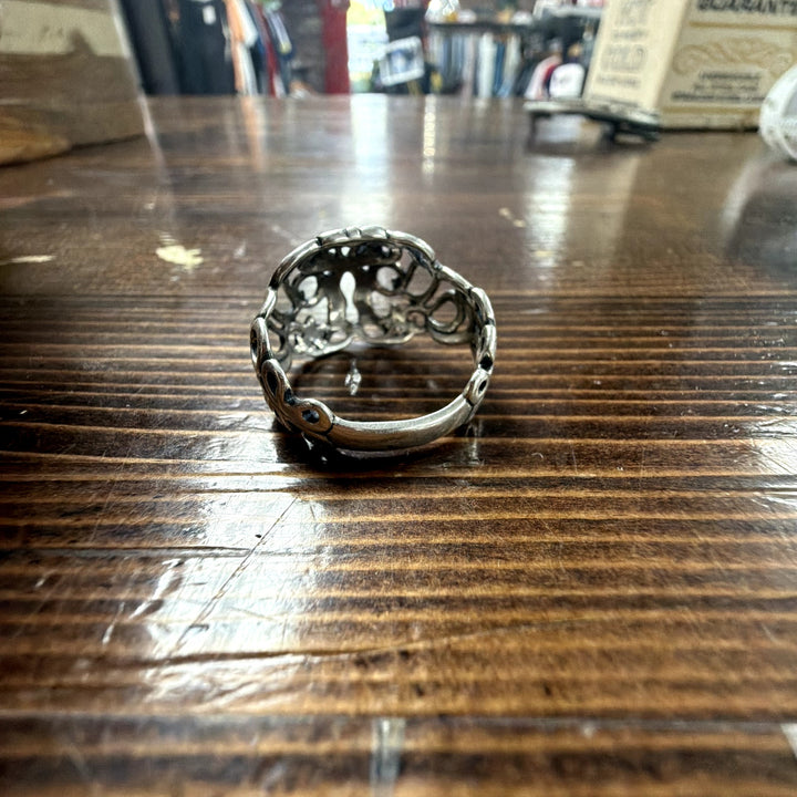 Carolyn Pollack sterling silver openwork domed ring Size 10