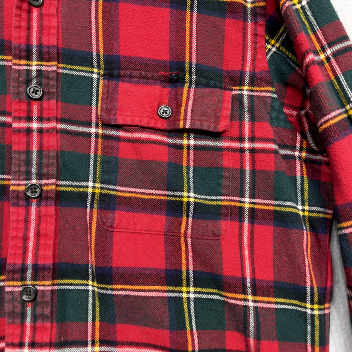 Vintage Polo Ralph Lauren Plaid Elbow Patch Shirt size Medium