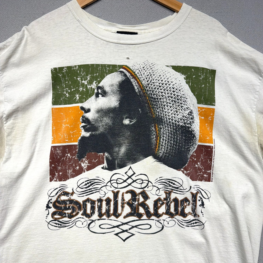 Vintage Bob Marley Soul Rebel T Shirt Size XXL