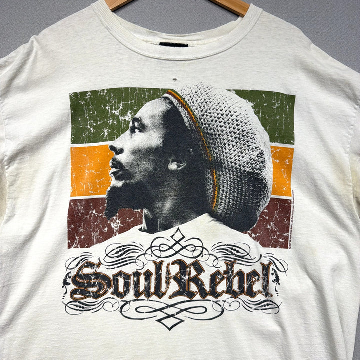 Vintage Bob Marley Soul Rebel T Shirt Size XXL