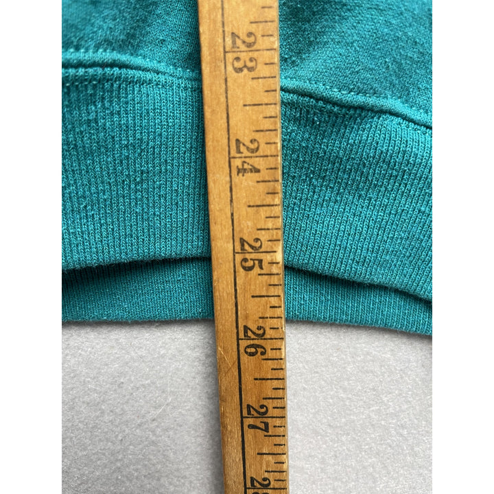 Vintage Teal Blank Cheetah Sweatshirt Size 2XL
