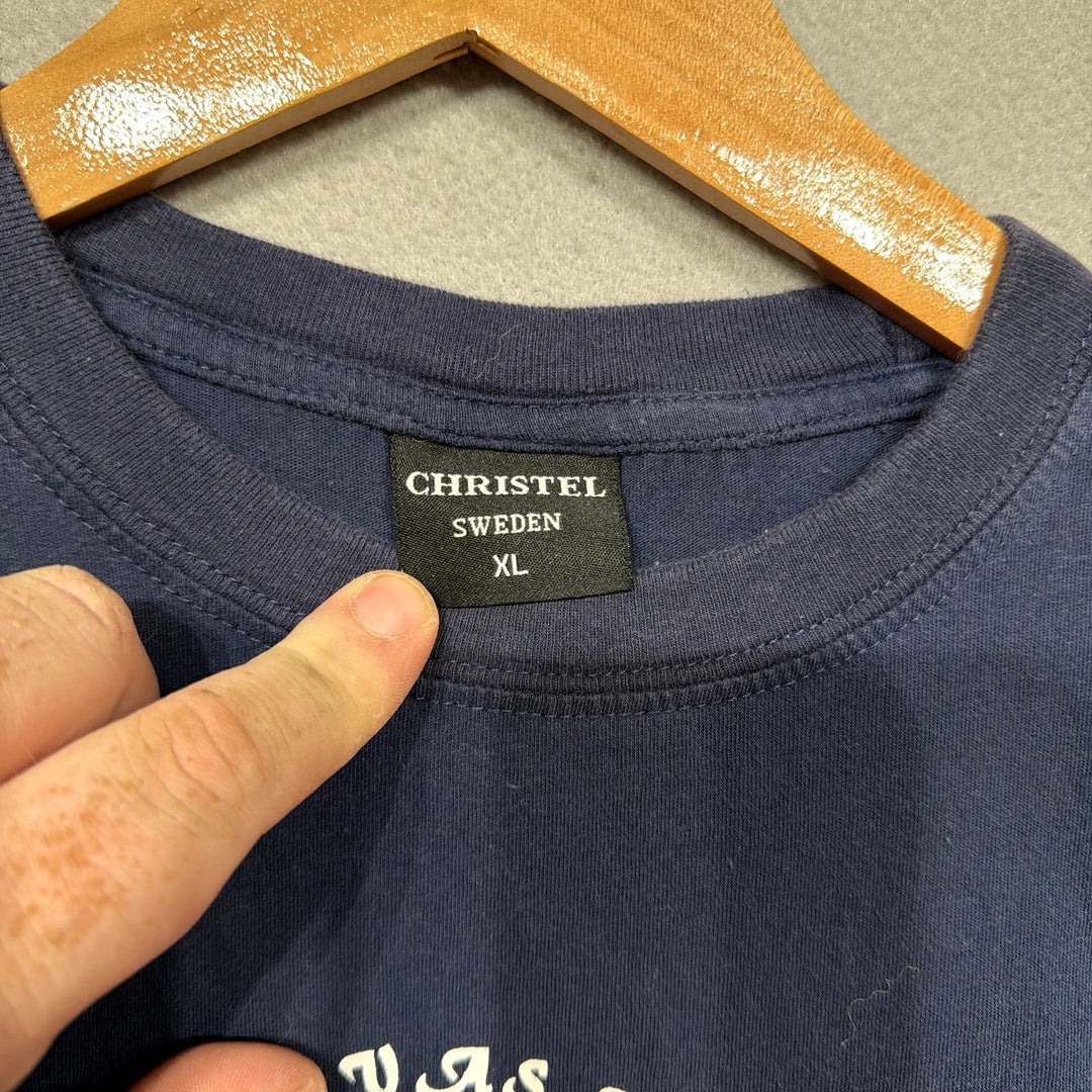 Vintage Sweden Ship T Shirt Size XL
