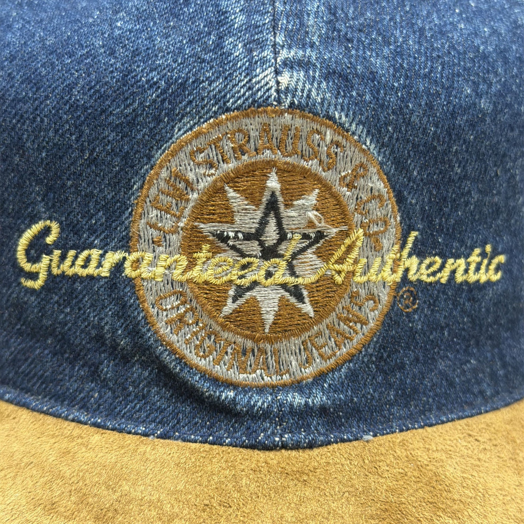 Vintage 90s Levi's Denim Strap Back Hat