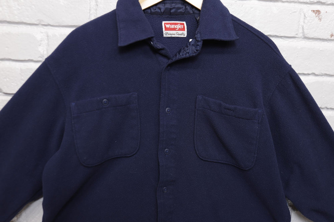 Wrangler Vintage Fleece Shirt Medium 2000s