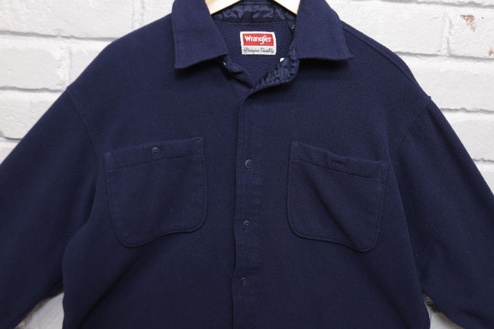 Wrangler Vintage Fleece Shirt Medium 2000s