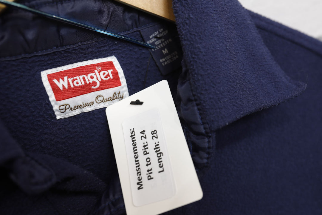 Wrangler Vintage Fleece Shirt Medium 2000s