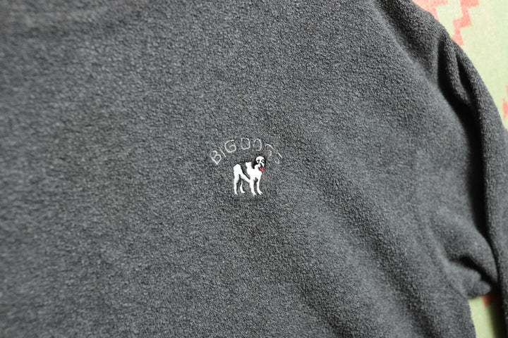 Big Dogs Vintage Embroidered Fleece Sweatshirt 90s Medium