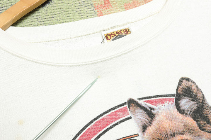 Oklahoma Wolf Vintage Sweatshirt XXL 90s