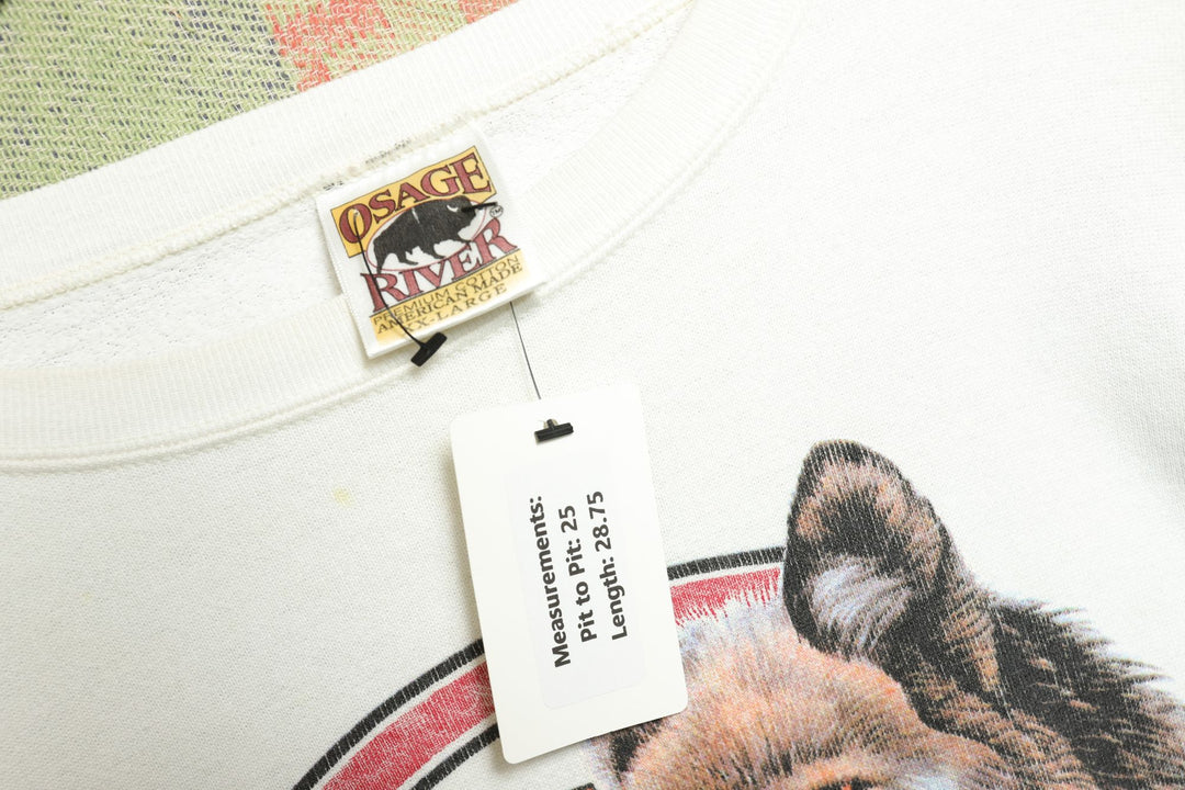 Oklahoma Wolf Vintage Sweatshirt XXL 90s