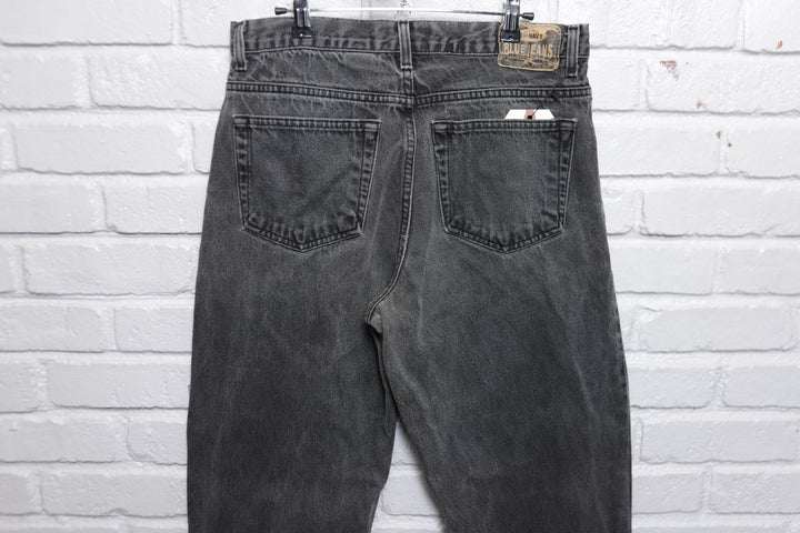 Old Navy Vintage Faded Black Jeans 90s 33/31